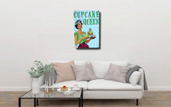 Cup Cake Queen Metal Tin Poster