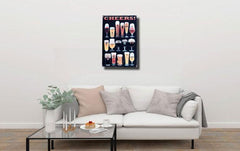 Beer Menu Cheers Metal Tin Sign Poster