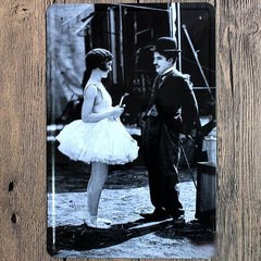 Charlie Chaplin Metal Tin Poster