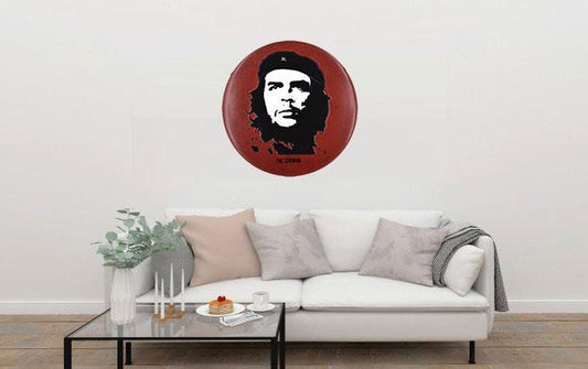 Che Guevara Round Embossed Metal Tin Sign Poster