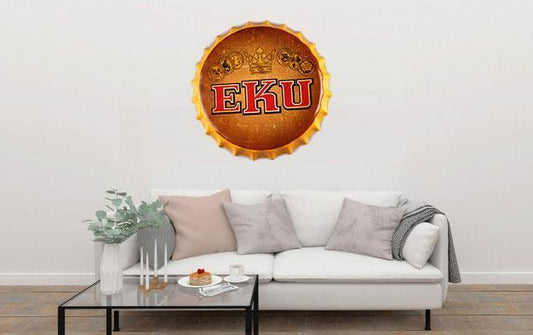 EKU Beer Cap Metal Tin Sign Poster
