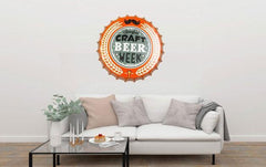 Craft Beer Week Beer Cap Metal Tin Sign Poster