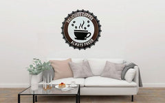 Delicious Coffee Beer Cap Metal Tin Sign Poster