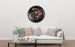 American Classics Beer Cap Metal Tin Sign Poster