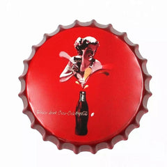 Coca Cola Beer Cap Metal Tin Sign Poster