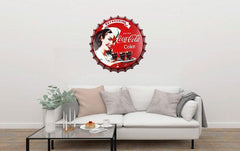 Drink Coca Cola Beer Cap Metal Tin Sign Poster