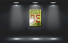 DON'T WORRY BE HAPPY Tin Wall Poster