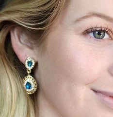 Zircon Water Drop Bridal Jewelry