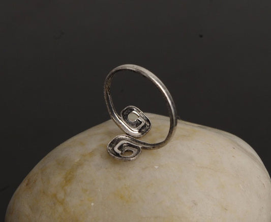 Retro Style Swirl Toe Ring Set