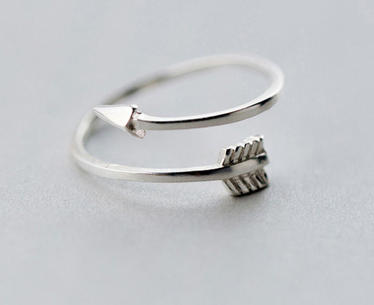 Sterling Silver Cupids Arrow Toe Ring