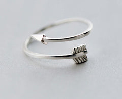 Sterling Silver Cupids Arrow Toe Ring