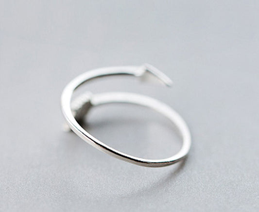 Sterling Silver Cupids Arrow Toe Ring