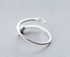 Sterling Silver Cupids Arrow Toe Ring
