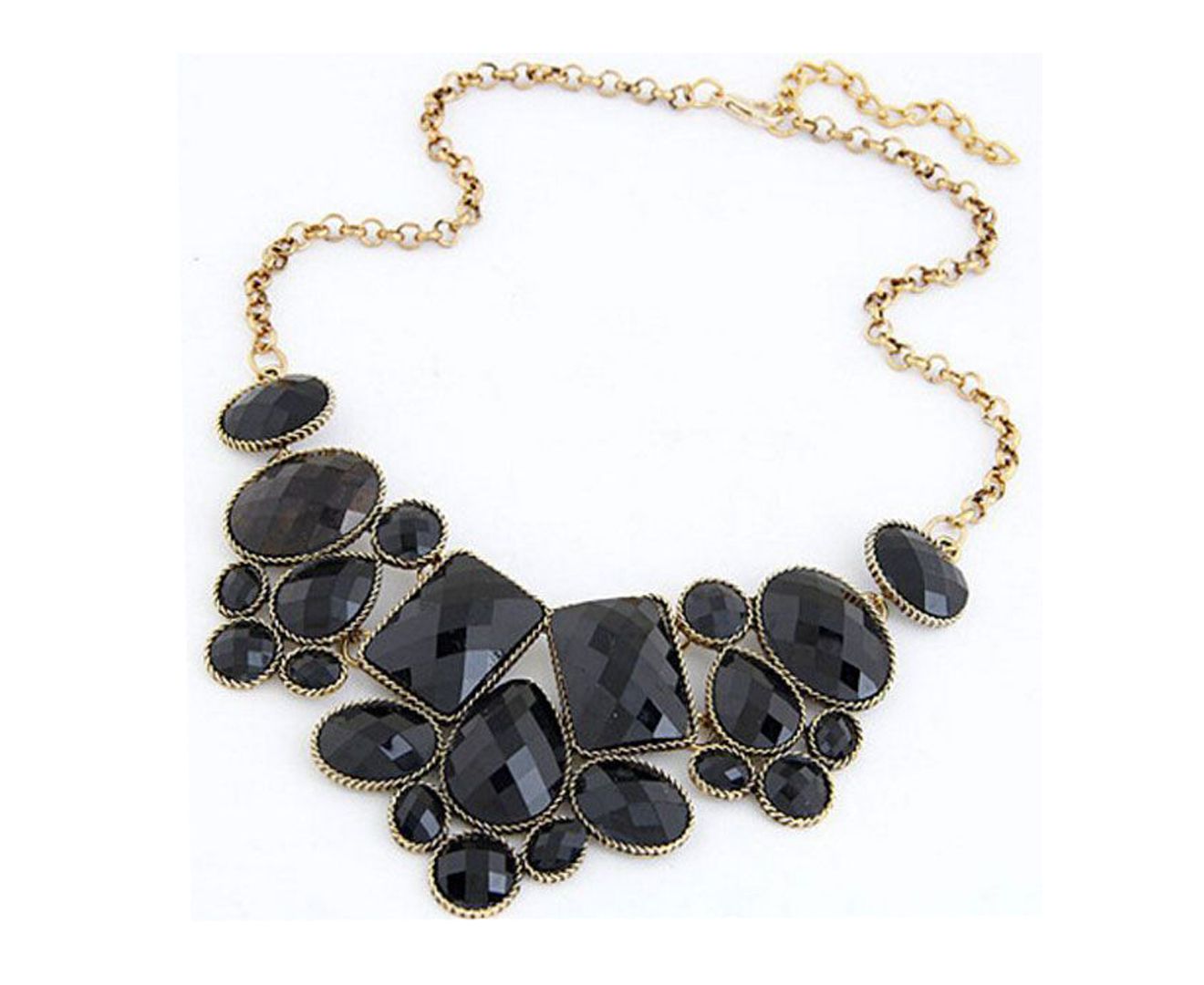 Link Chain - 4 Pairs - 4 colors Necklace Set