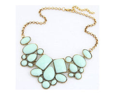 Link Chain - 4 Pairs - 4 colors Necklace Set
