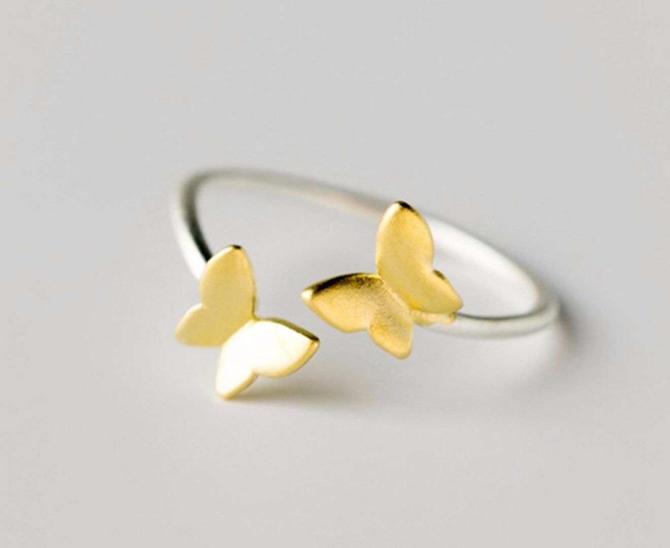 Gold Plated Summer Butterfly Toe Ring