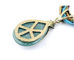 Handmade Retro Crystal Pendant Necklace