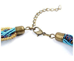 Handmade Retro Crystal Pendant Necklace