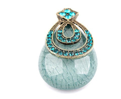 Handmade Retro Crystal Pendant Necklace