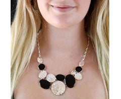 Handmade Necklace And Earrings Set black