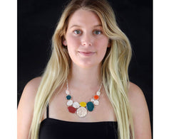 Handmade Necklace And Earrings Set multicolor