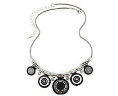 Vintage Metal Enamel Necklace