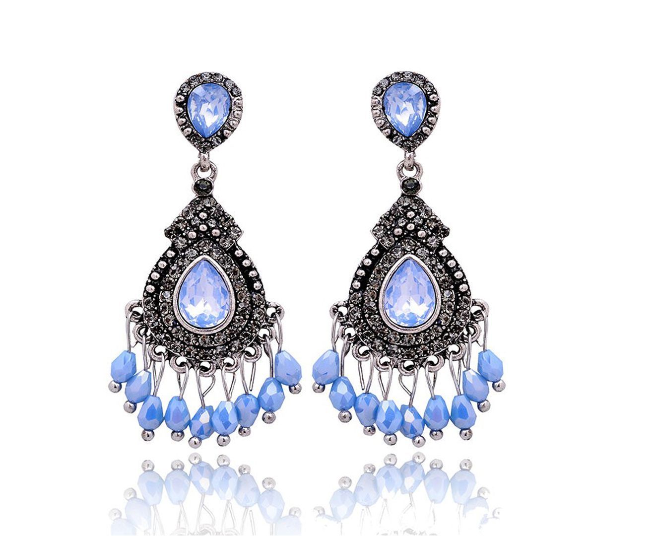 Women's Drop Earrings blue