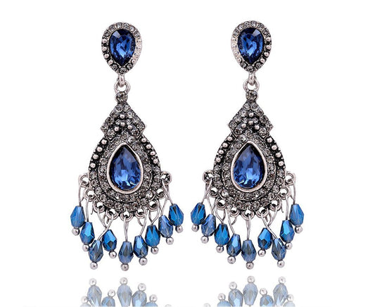 Crystal Long Drop Earring for Women's Pendant Earring