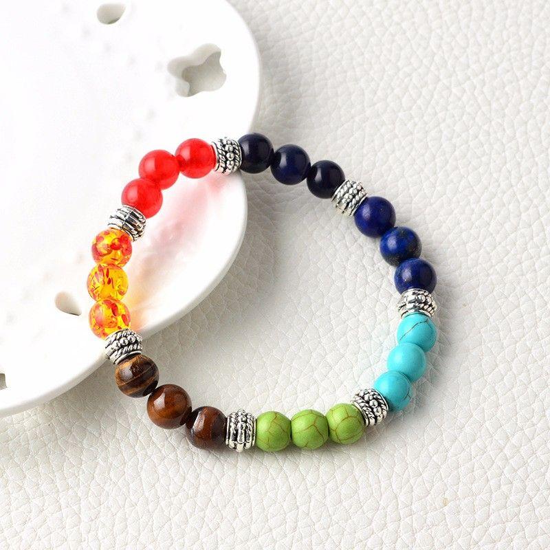 7 Rainbow Color Chakra Beads Bracelet