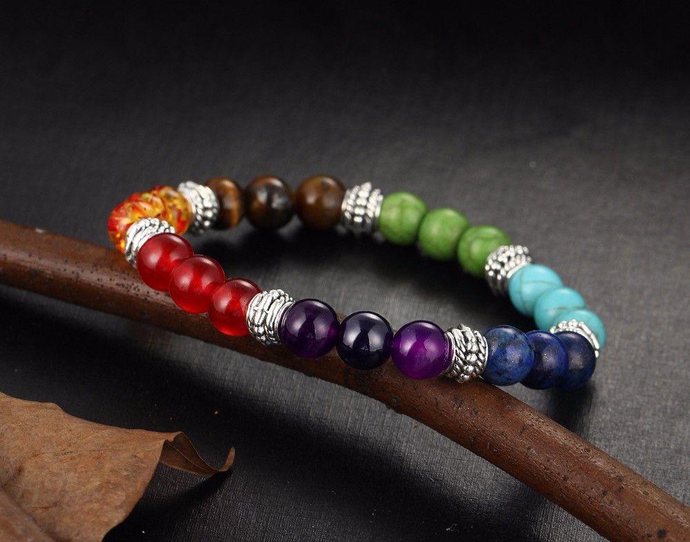 7 Rainbow Color Chakra Beads Bracelet