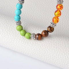 7 Rainbow Color Chakra Beads Bracelet