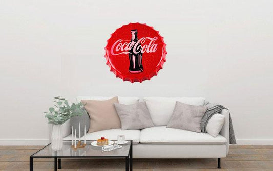 Coca Cola Beer Cap Metal Tin Sign Poster