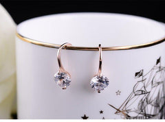 Diamond Crystal Drop Earrings For Women