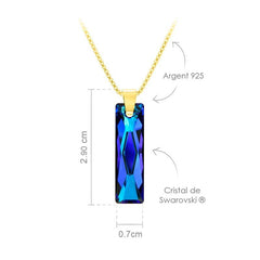 24K Gold Blue Necklace