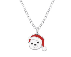 Children's Silver Bear Necklace