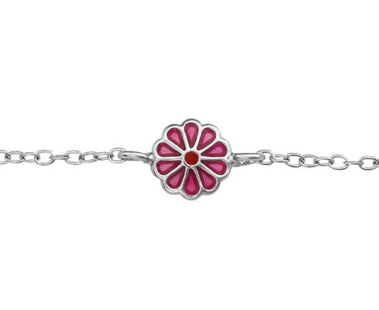 Children's Sterling Silver Flower Bracelet