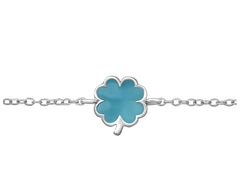 Children's Sterling Silver Lucky Clover Bracelet