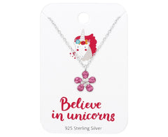 Believe in Unicorns Kids Silver Unicorn Earrings