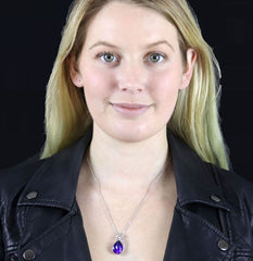 Elegant Crystal Water Drop Jewelry Set blue