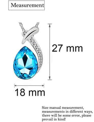 Elegant Crystal Water Drop Jewelry Set