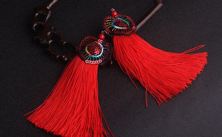 Sequin Fringe Earrings