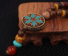 Ethnic Bodhi Beads with Star Talisman