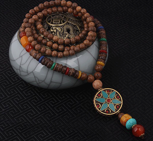 Ethnic Bodhi Beads with Star Talisman