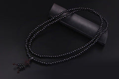 Ethnic Bodhi Buddha Black Bead Bracelet