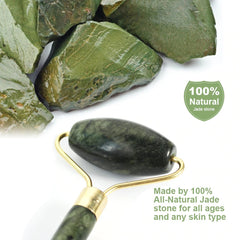 Jade Face Roller and Stone