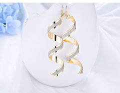 Fashion Spiral Earring for Women gold