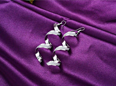 Fashion Spiral Earring for Women silver
