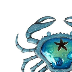 Blue Crab Metal Wall Art