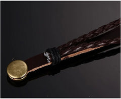 Genuine Leather Bracelet Bangle for Men and Women