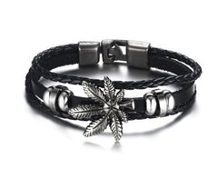 Genuine Leather Bracelet Bangle for Men and Women
